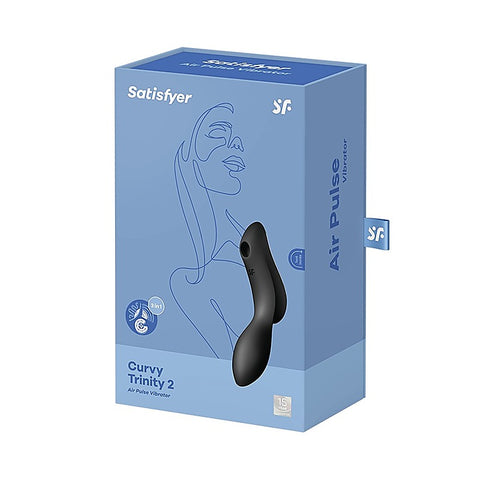 Curvy Trinity 2 Air Pulse Clitoral And G Spot Vibrator - Clit Ticklers and Pulsators