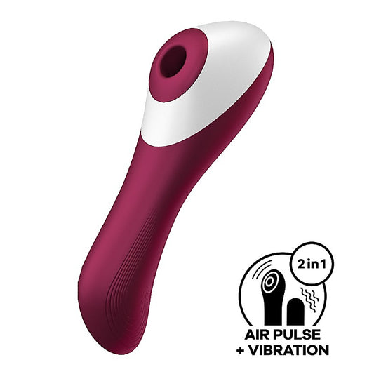 Satisfyer Dual Crush Air Pulse Clitoral and G Spot Vibrator - Clit Ticklers and Pulsators