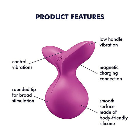 Viva La Vulva 3 Clitoral Vibrator By Satisfyer - Body Wands