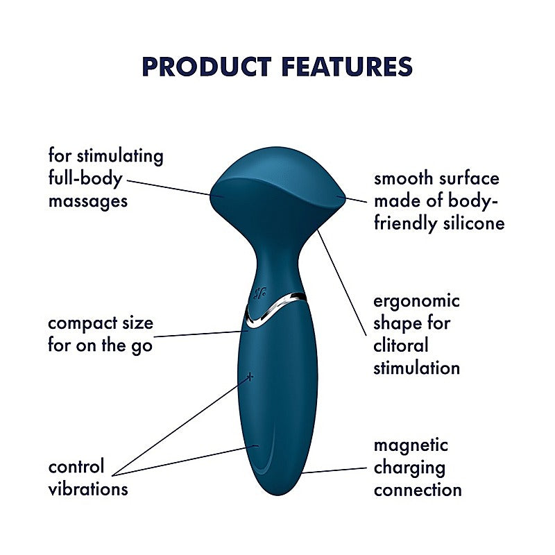 Mini Wand-Er 12 Functions Full Body Massager By Satisfyer - Personal Massagers