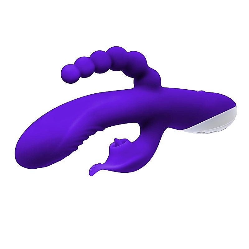 Evolved Lick Me Triple Stim Vibrator - Rabbit Vibrators