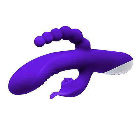Evolved Lick Me Triple Stim Vibrator - Rabbit Vibrators