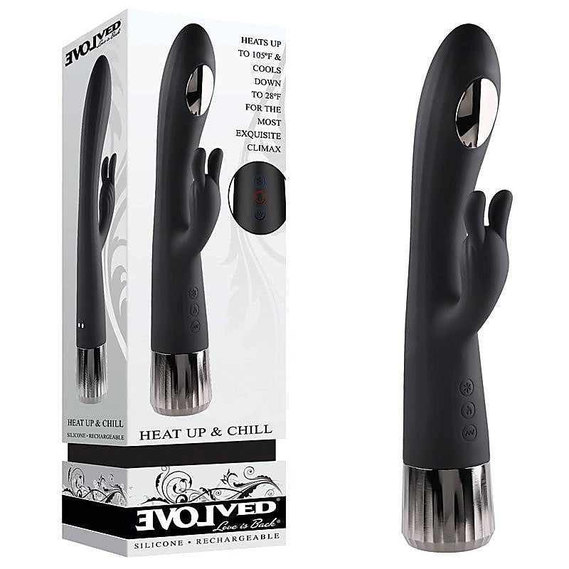 Heat & Chill Silky Rabbit Vibrator By Evolved - Rabbit Vibrators