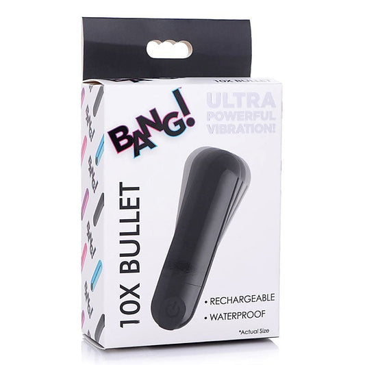 Bang! 10X Vibrating Metallic Bullet - Bullet Vibrators
