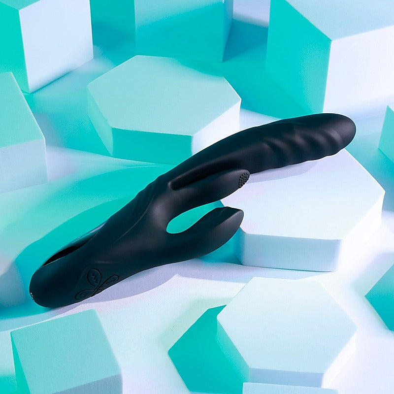 Playboy Pleasure Rapid Rabbit Silicone Vibrator - Rabbit Vibrators