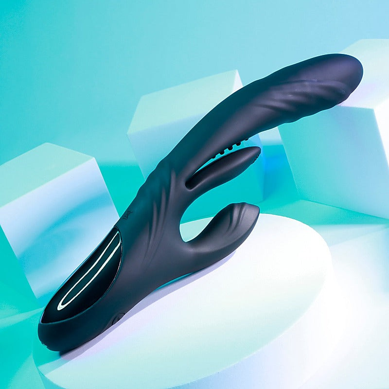Playboy Pleasure Rapid Rabbit Silicone Vibrator - Rabbit Vibrators