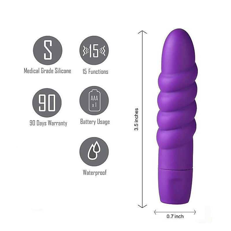 Maia Sugr Silicone Bullet - 15 Functions for Ecstatic Bliss - Bullet Vibrators