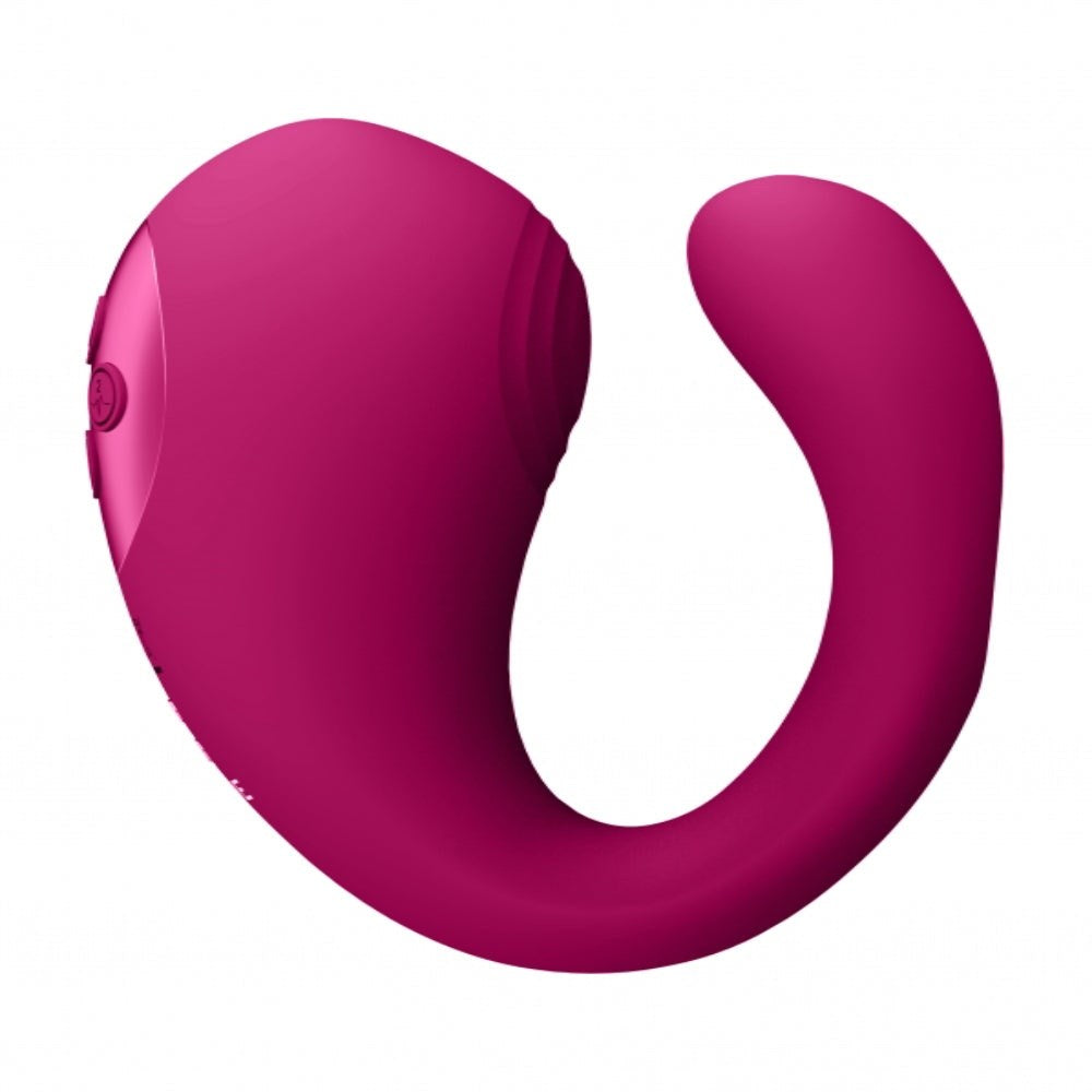 Yoko - Triple Action Vibrator Dual Prongs with Clitoral Wave - Clit Ticklers and Pulsators