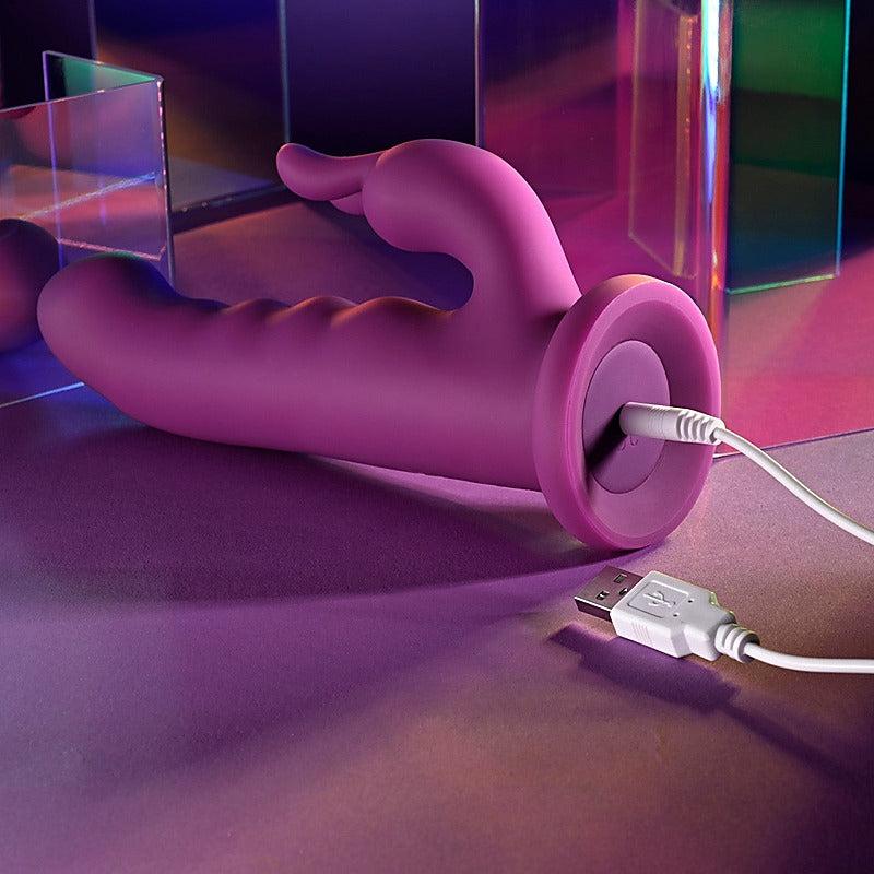 Playboy Pleasure Fluffle G-Spot Rabbit Vibrator By Evolved - Rabbit Vibrators