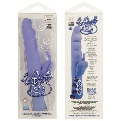 L'amour Premium Silicone Massager Flutter - Rabbit Vibrators