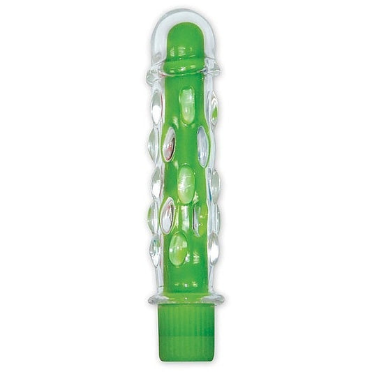 Pipedream Neon Glass Caress Multi Functions G-Spot Vibrator - Glass Sex Toys