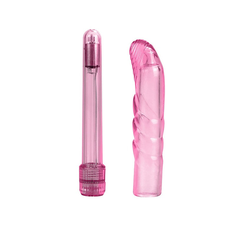 Basic Essentials Slim Softee G-Spot Vibrator Pink - Waterproof Vibrators