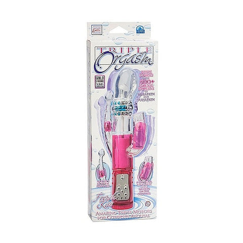 CalExotics Triple Orgasm French Kiss Rabbit Vibrator - Rabbit Vibrators