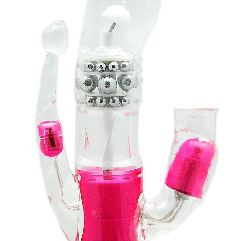 CalExotics Triple Orgasm French Kiss Rabbit Vibrator - Rabbit Vibrators