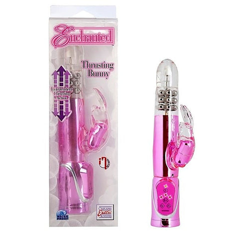 CalExotics Enchanted Thrusting Bunny Rabbit Massager - Rabbit Vibrators