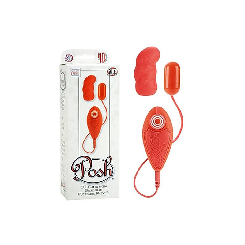 Posh 10 Function Silicone Pleasure Pack 3 - Love Eggs and Kegel Exercisers