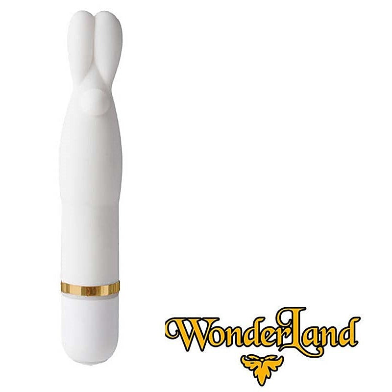 Doc Johnson Wonderland The White Wabbit Silicone Massager - Rabbit Vibrators