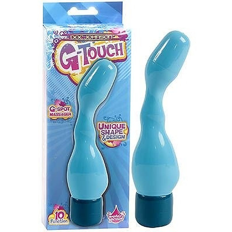 Doc Johnson G Touch G Spot Adult Vibrator Blue - Waterproof Vibrators