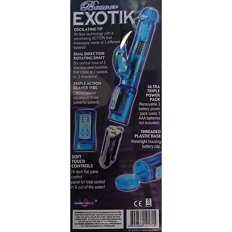 Exotik Beaver Vibrator by Seven Creations - Rabbit Vibrators
