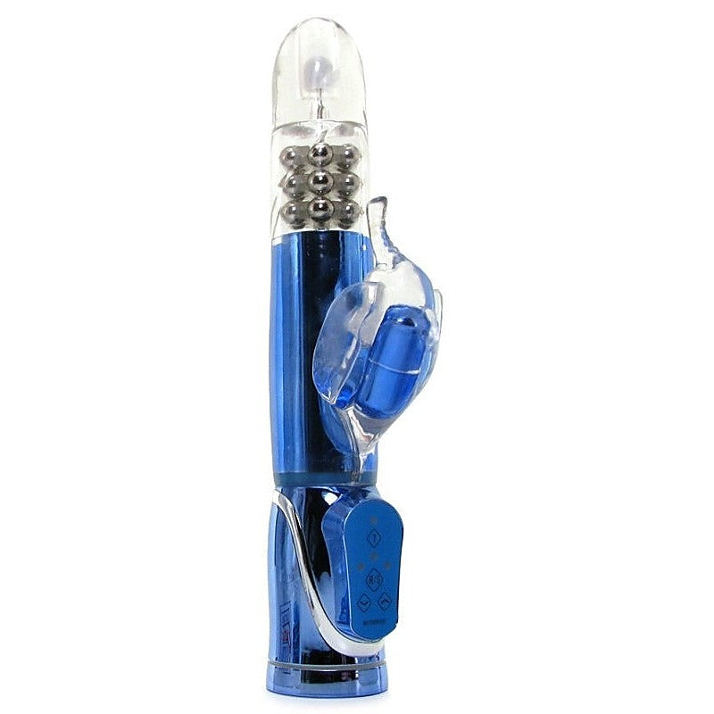CalExotics Enchanted Thrusting Elle Rabbit Vibrator - Rabbit Vibrators