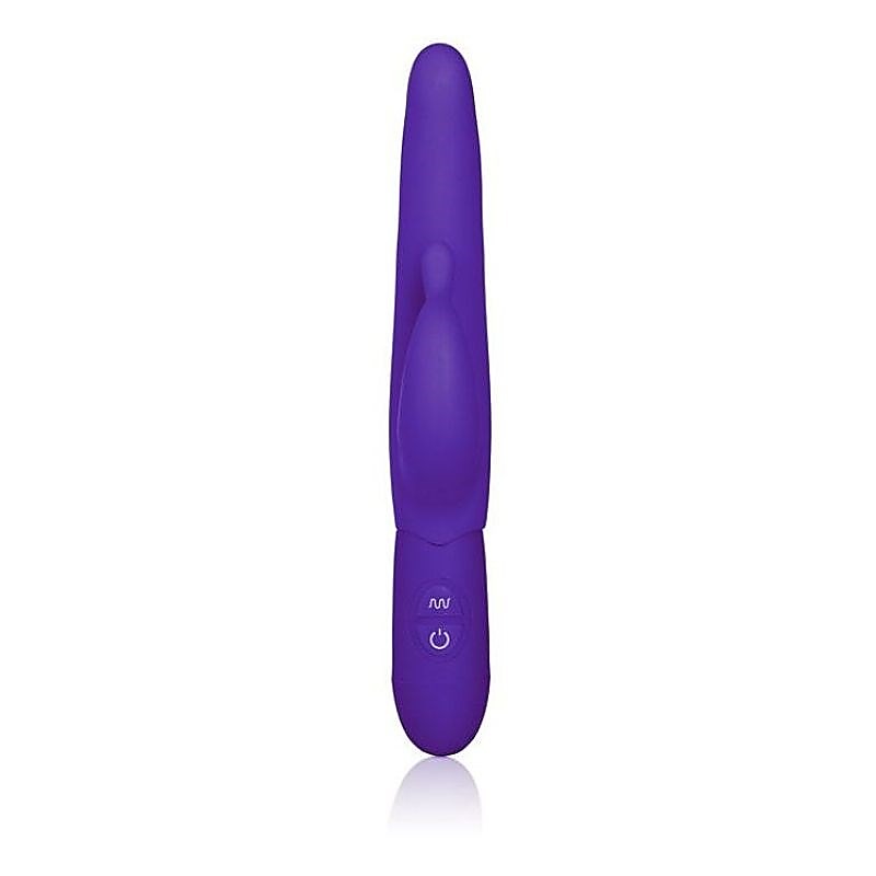 Posh 10-Function Silicone Teasing Tickler Purple - Rabbit Vibrators