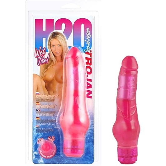 H20 Trojan Waterproof Vibe Pink - G-Spot Vibrators