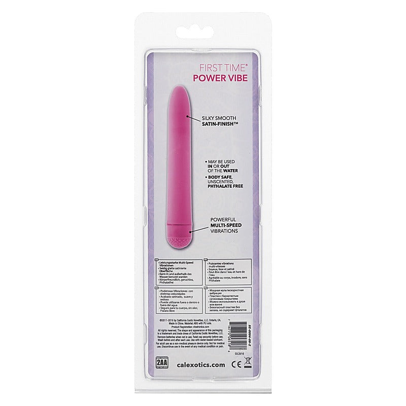 CalExotics First Time Power Vibrator Pink - Personal Massagers