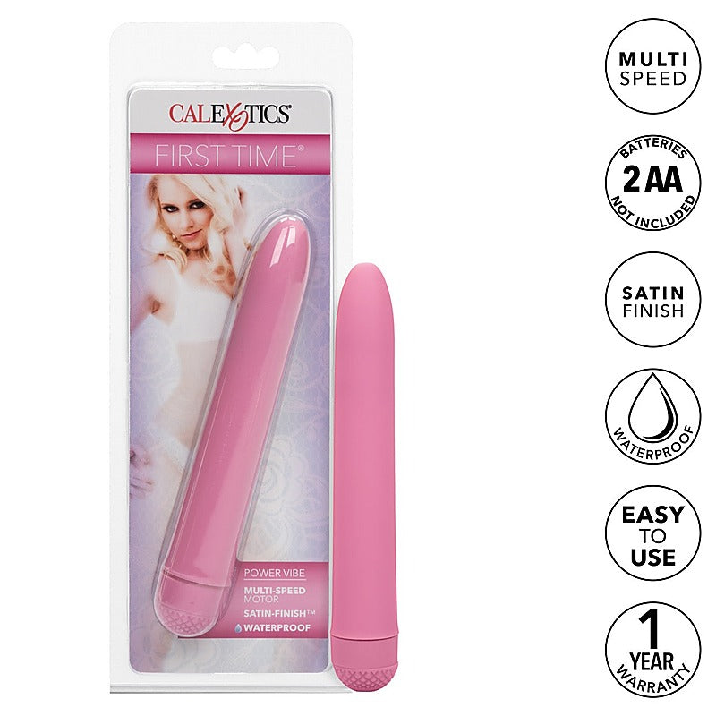 CalExotics First Time Power Vibrator Pink - Personal Massagers