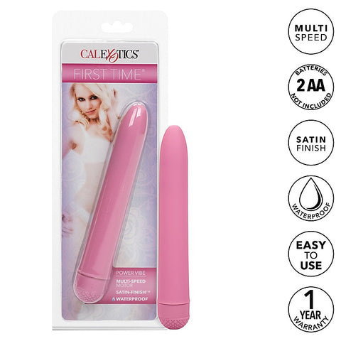 CalExotics First Time Power Vibrator Pink - Personal Massagers