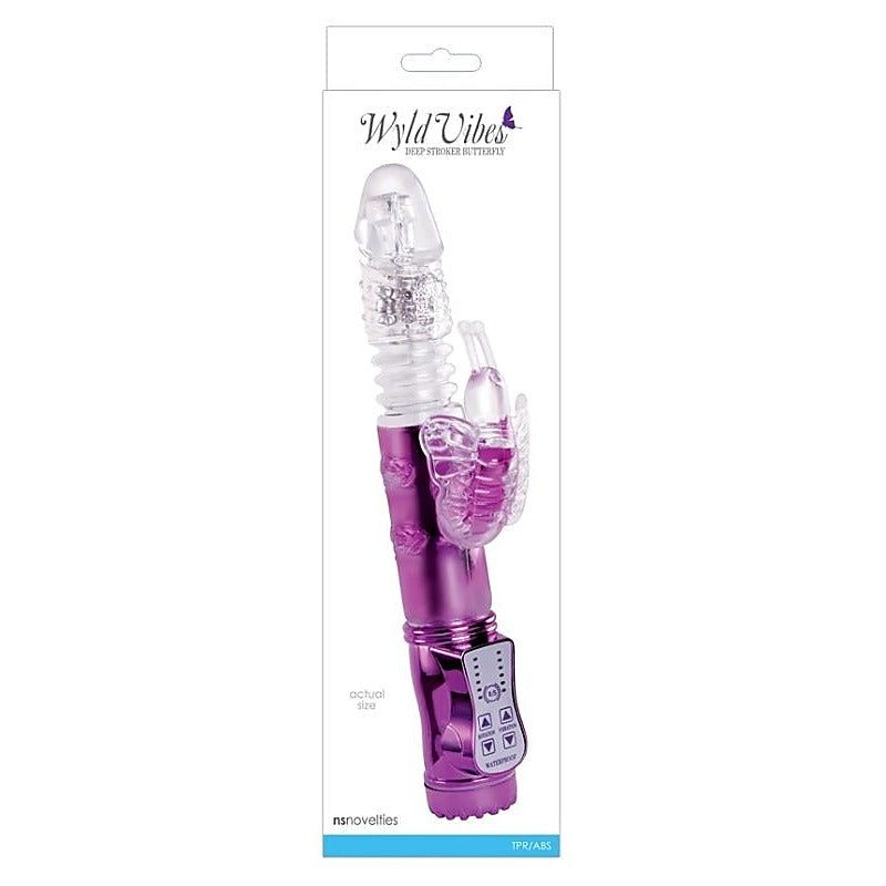 Wyld Vibes Butterfly Purple - Rabbit Vibrators