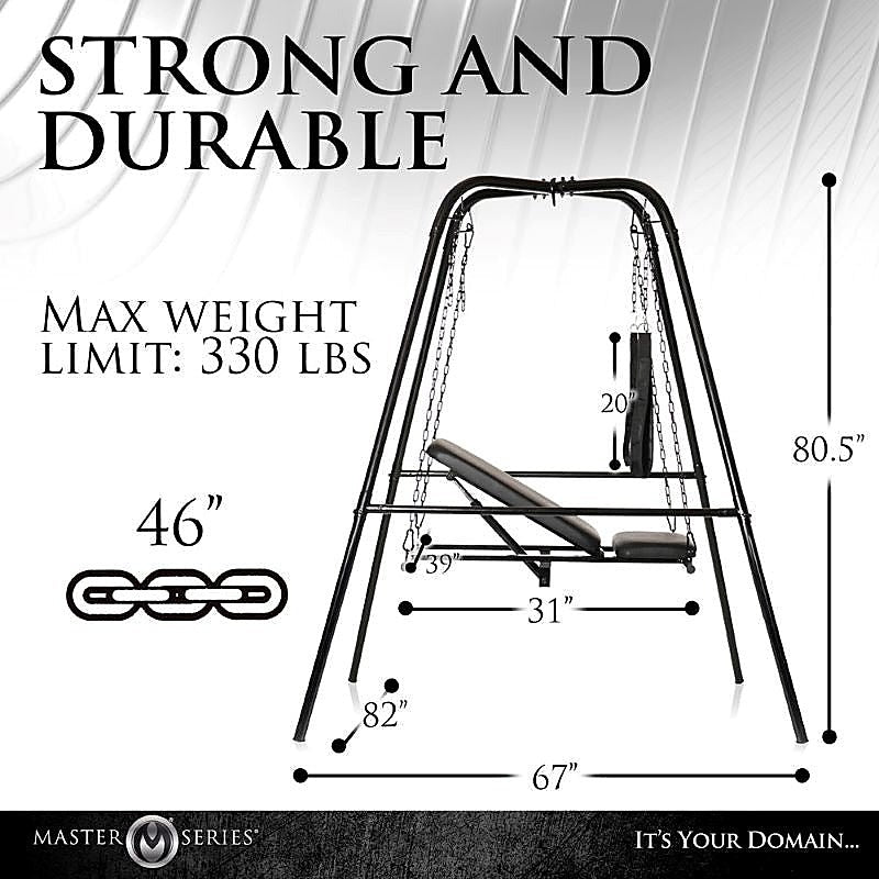Master Series Throne - Luxurious Adjustable Sex Sling for Passionate Encounters - Sex Swings And Slings