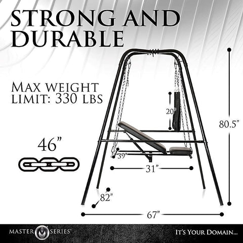 Master Series Throne - Luxurious Adjustable Sex Sling for Passionate Encounters - Sex Swings And Slings
