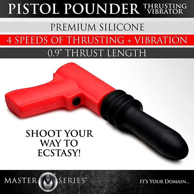 Master Series Pistola Pounder - Rechargeable Pleasure Enhancer - G-Spot Vibrators