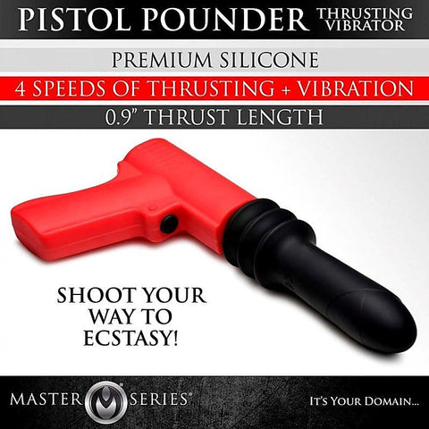 Master Series Pistola Pounder - Rechargeable Pleasure Enhancer - G-Spot Vibrators