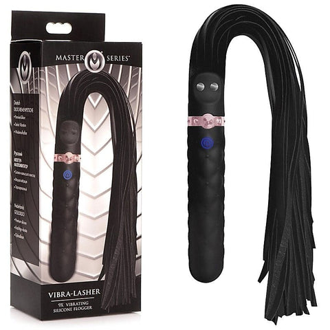 Dual-Sensory Bliss - Vibra-Lasher 9X by Master Series - Whips And Crops