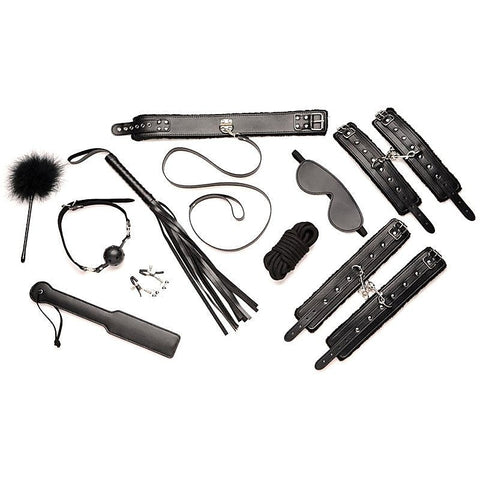 Master Series Hook Up 10 Piece Bondage Set by XR Brands - Bondage Kits