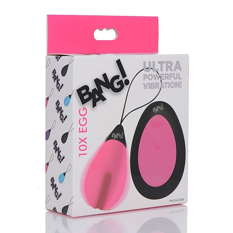 Unleash Intense Vibrations with Bang!10X Remote Egg - Non-Realistic Dildos