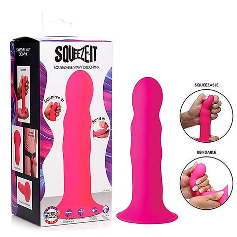 Premium Squeeze-It Wavy Dildo By Xr Brands - Realistic Dildos