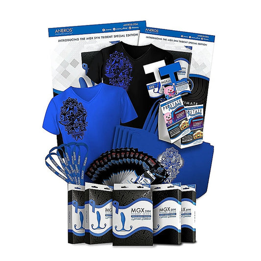 Aneros MGX Syn Trident Blue Promo Kit - Sex Kits