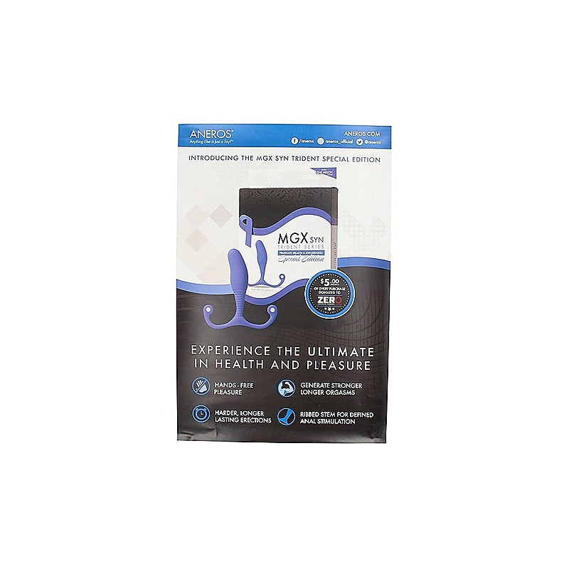 Aneros MGX Syn Trident Blue Promo Kit - Sex Kits
