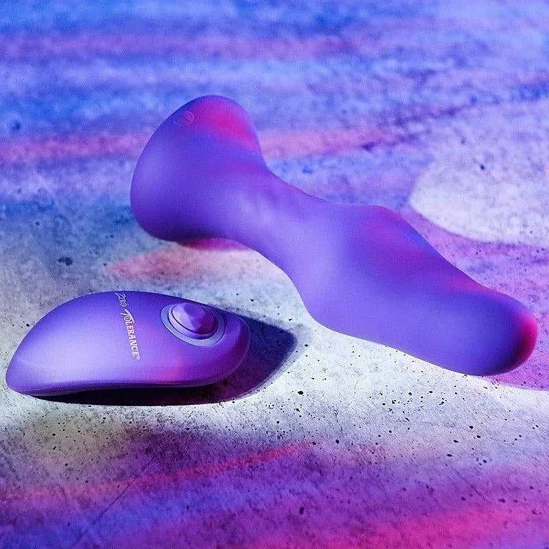 Zero Tolerance Tunnel Teaser Butt Plug with Remote Purple - Butt Plugs