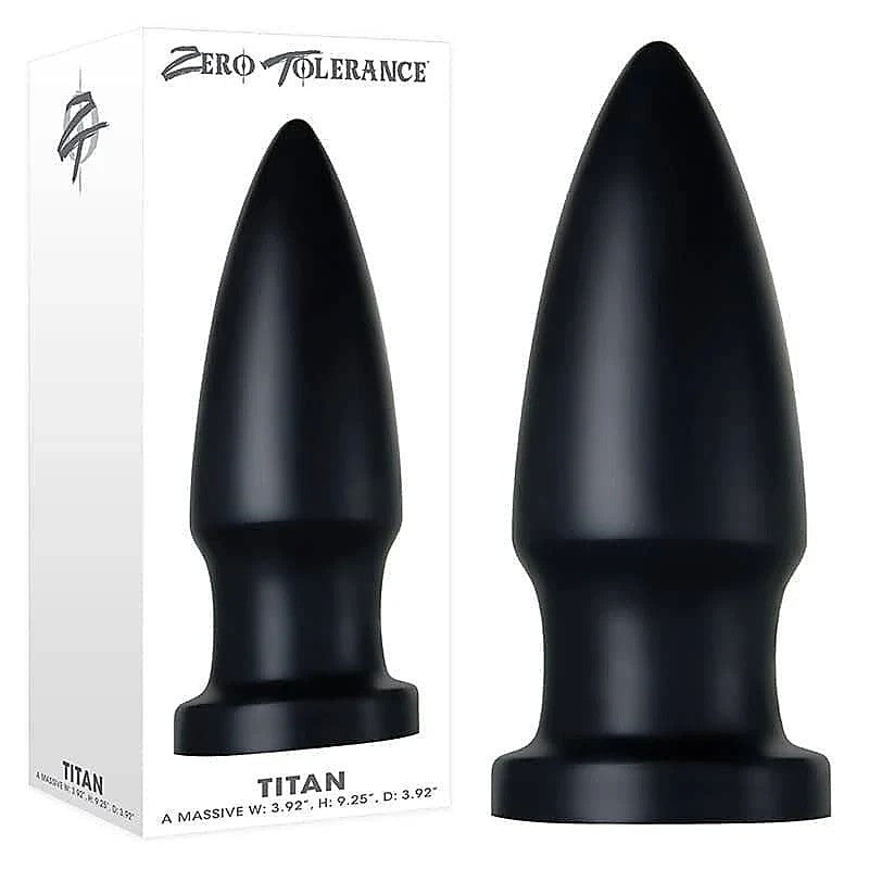 Zero Tolerance The Titan Giant Anal Plug Black - Butt Plugs