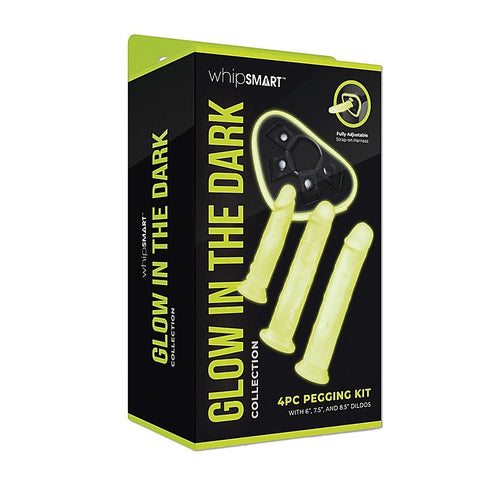 Whipsmart Glow In Dark 4Pc Pegging Kit By Xgen Products - Strap On Sextoys