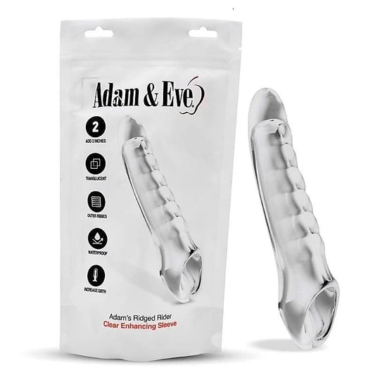 Professional-Grade Ridged Rider By Adam & Eve - Pumps, Extenders and Sleeves