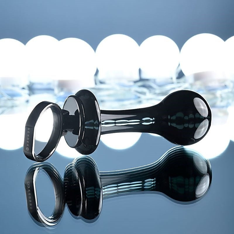 Gender X BLOW POP - Smooth, Secure, and Satisfying Glass Pleasure Plug - Glass Sex Toys