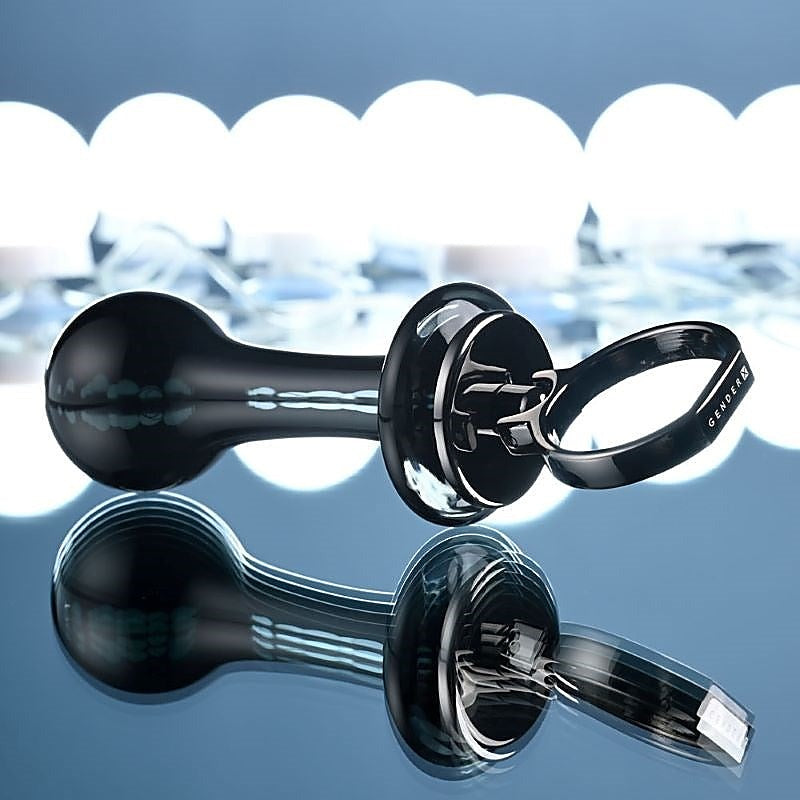Gender X BLOW POP - Smooth, Secure, and Satisfying Glass Pleasure Plug - Glass Sex Toys