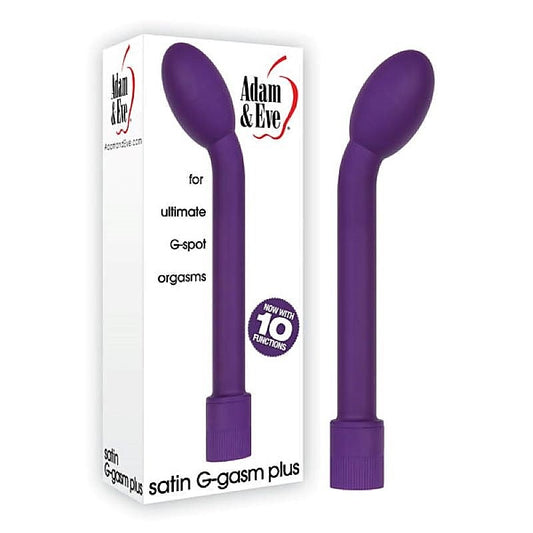 Adam & Eve Satin G-Gasm Plus - Purple - G-Spot Vibrators