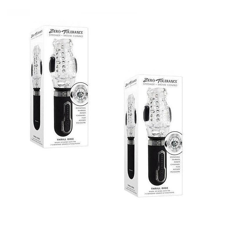 Zero Tolerance THRILL RIDE Vibrating Mens Stroker - Masturbators and Strokers