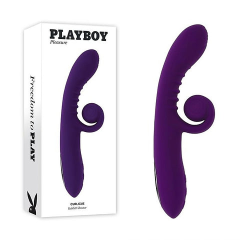 Playboy Pleasure Curlicue Rabbit Vibrator By Evolved - Rabbit Vibrators