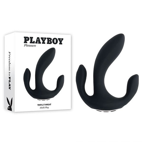 Playboy Pleasure TRIPLE THREAT Multi Play Vibrator - G-Spot Vibrators